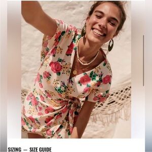 Sezane Samy Wrap Floral Dress NWT size M